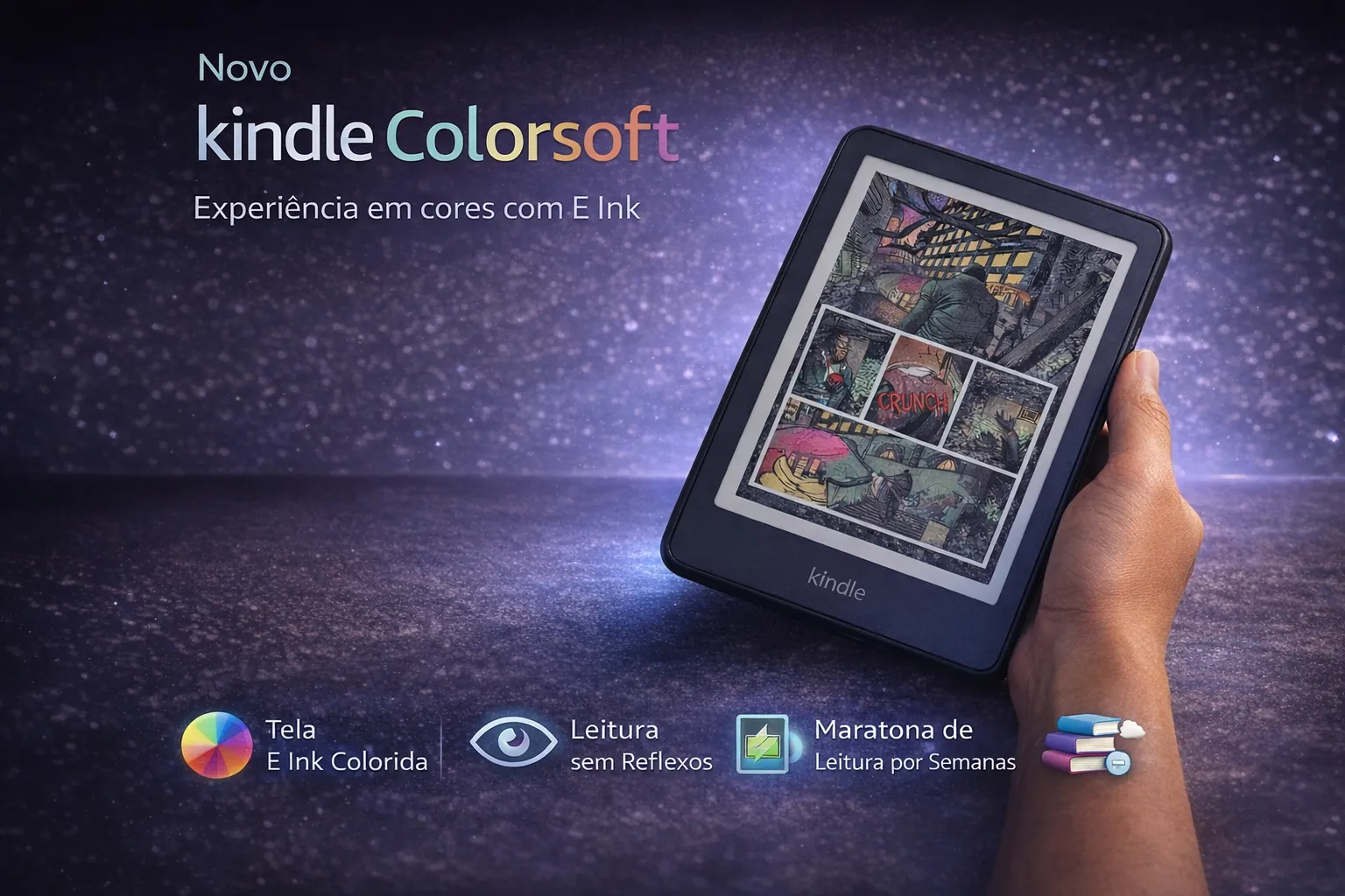 Kindle Colorsoft — A leitura em cores, com o conforto do papel