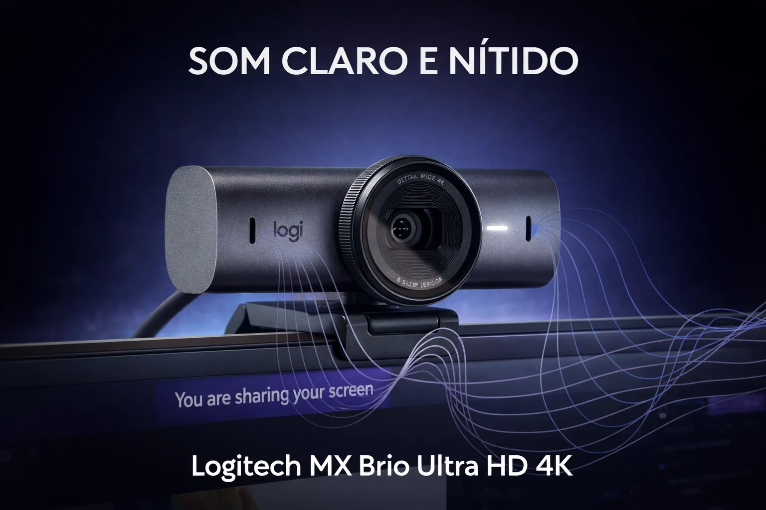 Logitech MX Brio 4K — A imagem de quem leva as reuniões a sério