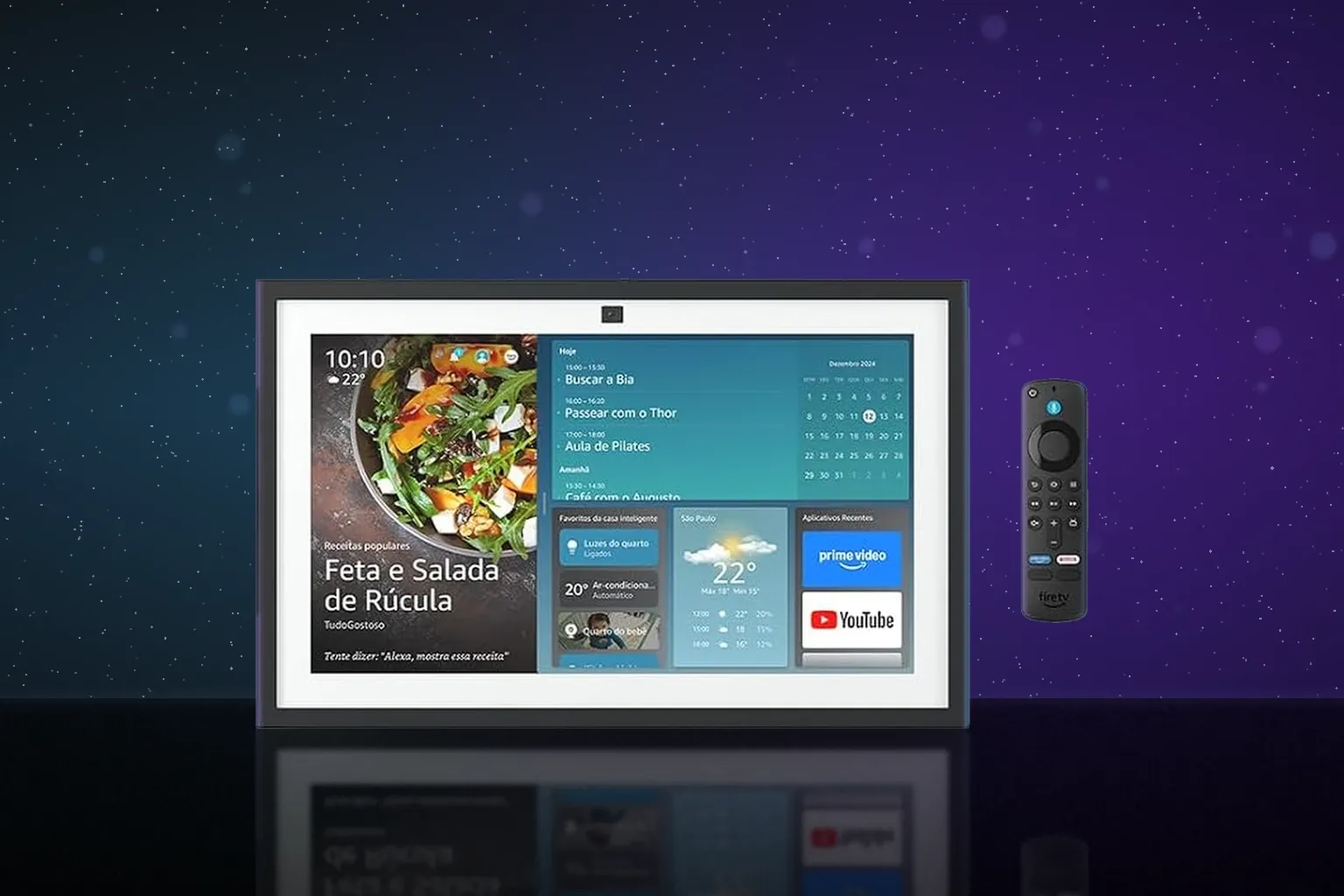 Echo Show 15 — A central de comando da casa, na parede da cozinha