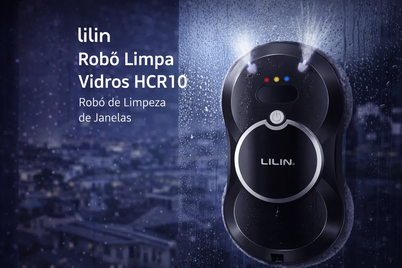 Lilin HCR10 — Janelas e vidros limpos, sem riscos